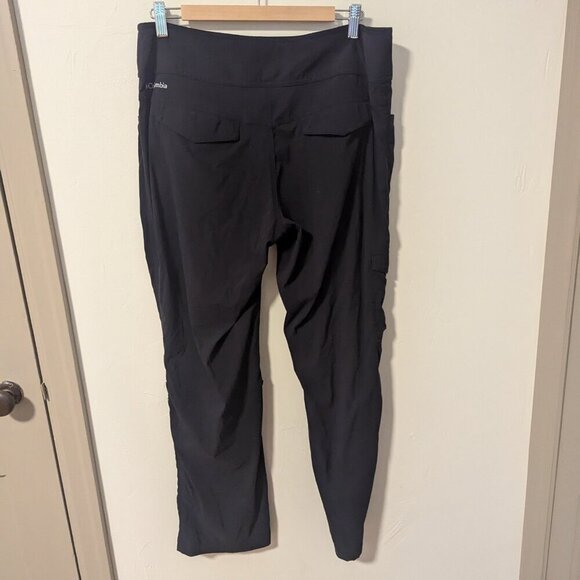 Columbia Pants Omni Shield Convertible Tab Hiking Pants Stretch Size 12 Black - Picture 6 of 7